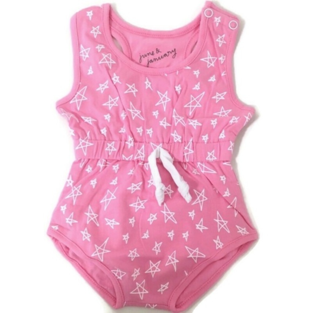 NEW! June & January Pink Star ⭐️ Romper💕